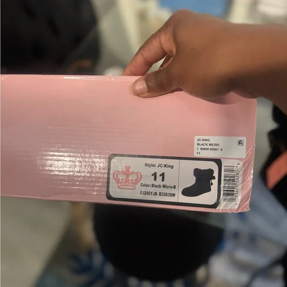 Juicy Couture Black Micro Boots - Picture 3 of 5